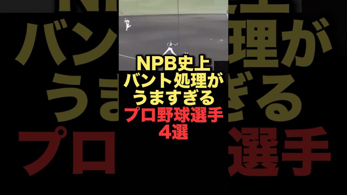 NPB史上バント処理がうますぎるプロ野球選手4選#プロ野球 #中日ドラゴンズ #東京ヤクルトスワローズ #広島東洋カープ