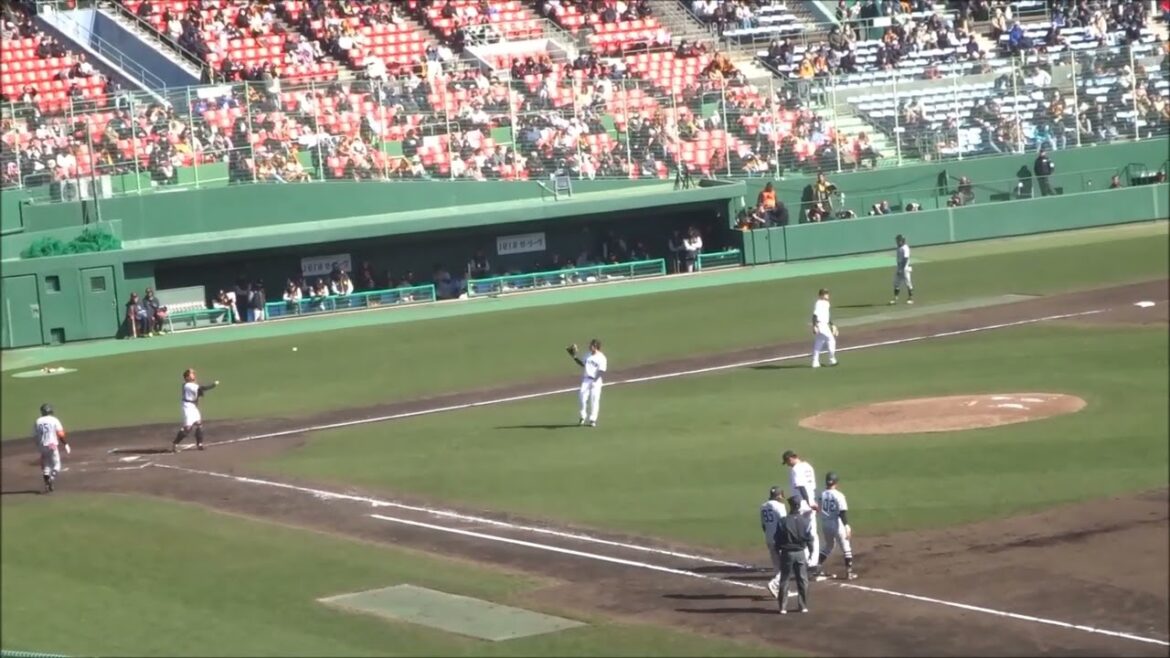 山田龍聖 vs 舟越秀虎（巨人2025春季キャンプ・紅白戦）