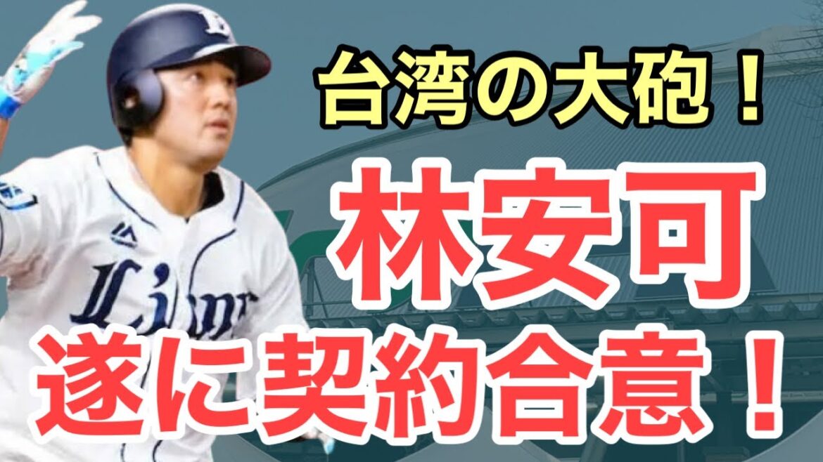 【超速報】林安可と遂に契約合意！台湾の大砲が西武を勝利に導く