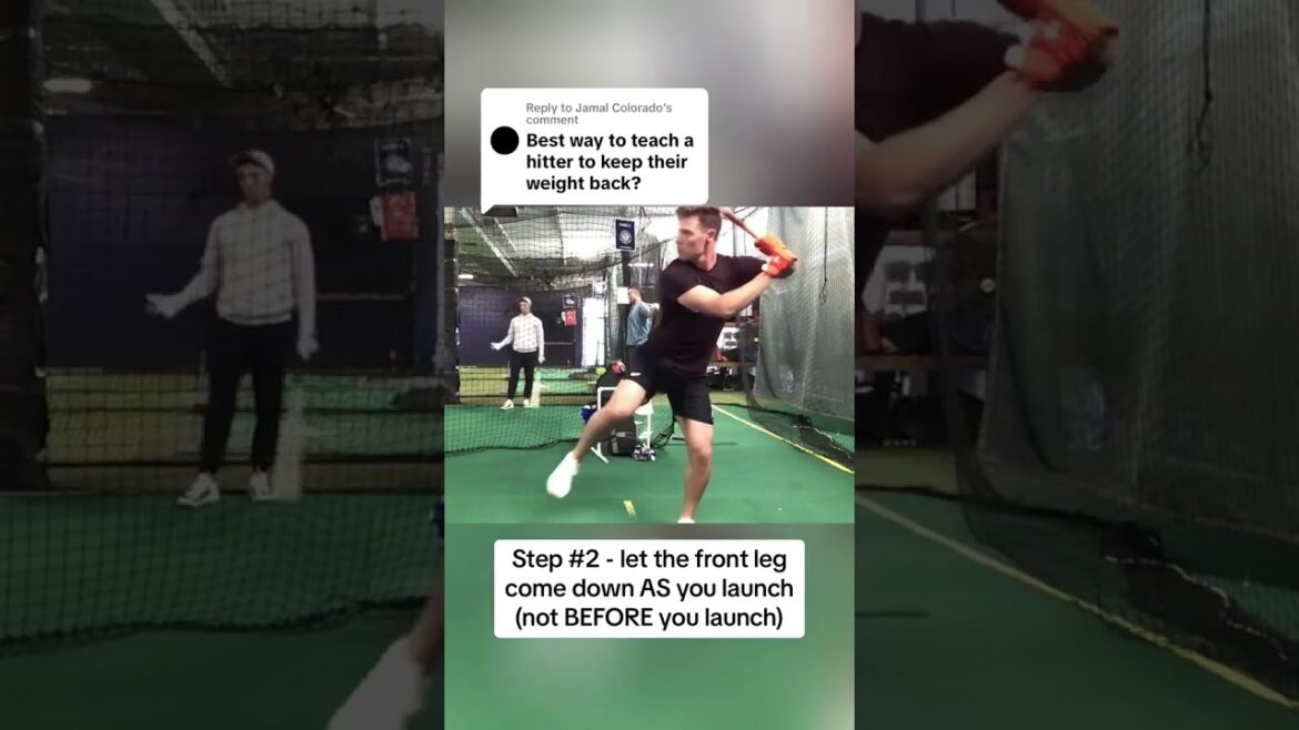 The Best Way To Teach A Hitter To Keep Their Weight Back? Try This One-Legged Drill Progression