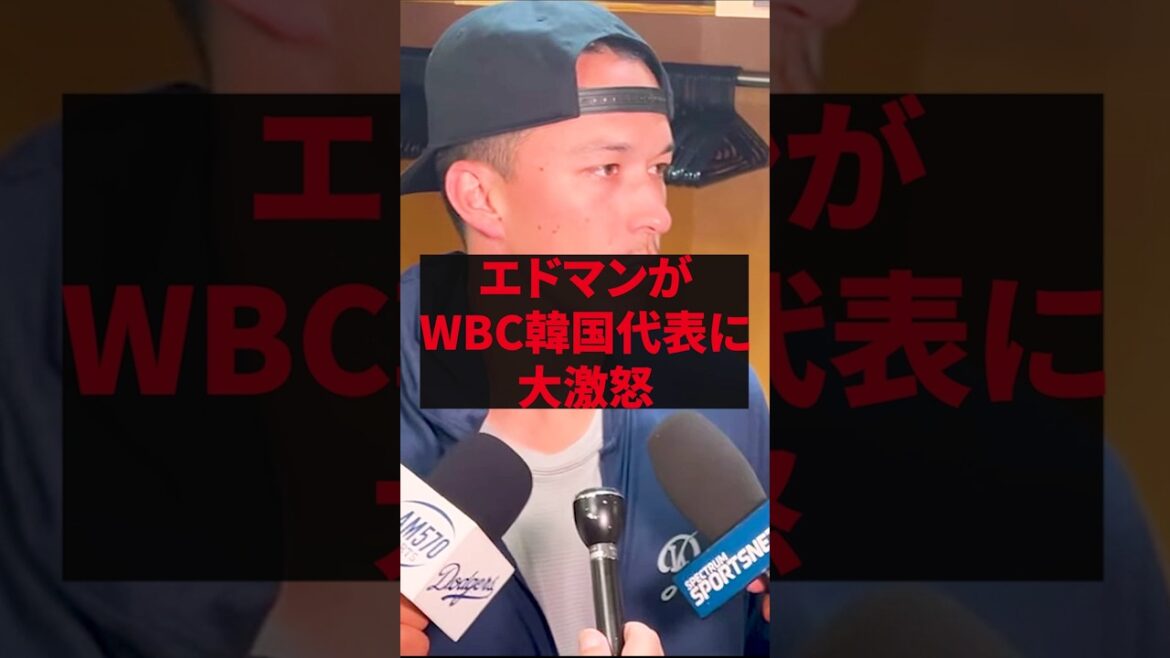 「どこまで馬鹿にする気だ？」エドマンがWBC韓国代表に大激怒