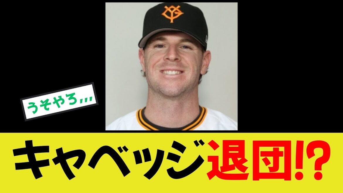 【大悲報】キャベッジ退団か!? 【大悲報】キャベッジ退団か!?