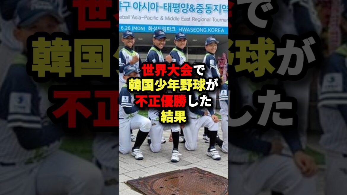 世界大会で韓国少年野球が不正優勝した結果#プロ野球 #野球 #shorts