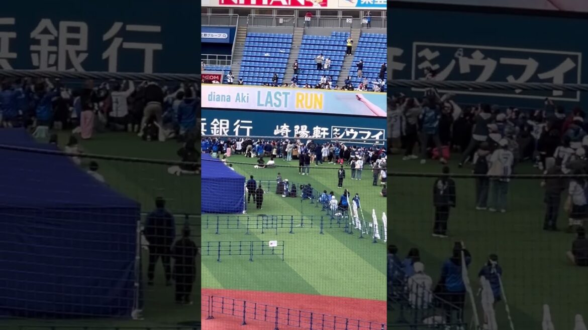 ありがとう！フィールドを駆け抜ける勝利の女神「ハマスタバトル 〜diana Aki LAST RUN〜」【2025年11月22日 BAY BLUE FESTIVAL】#baystars #diana