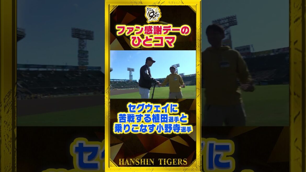 Hanshin-Tigers: 【ファン感謝デー】セグウェイの練習で明暗を分ける!?苦戦する#植田海 選手を横目に#小野寺暖 選手が華麗に乗りこなす!#shorts 【ファン感謝デー】セグウェイの練習で明暗を分ける!?苦戦する#植田海 選手を横目に#小野寺暖 選手が華麗に乗りこなす!#shorts