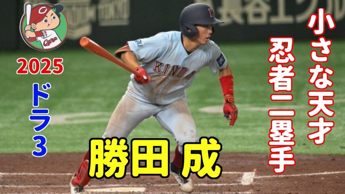 広島カープ2025ドラフト3位 勝田 成(近大)内野手 小柄な野球IQの高い最強二塁手！！