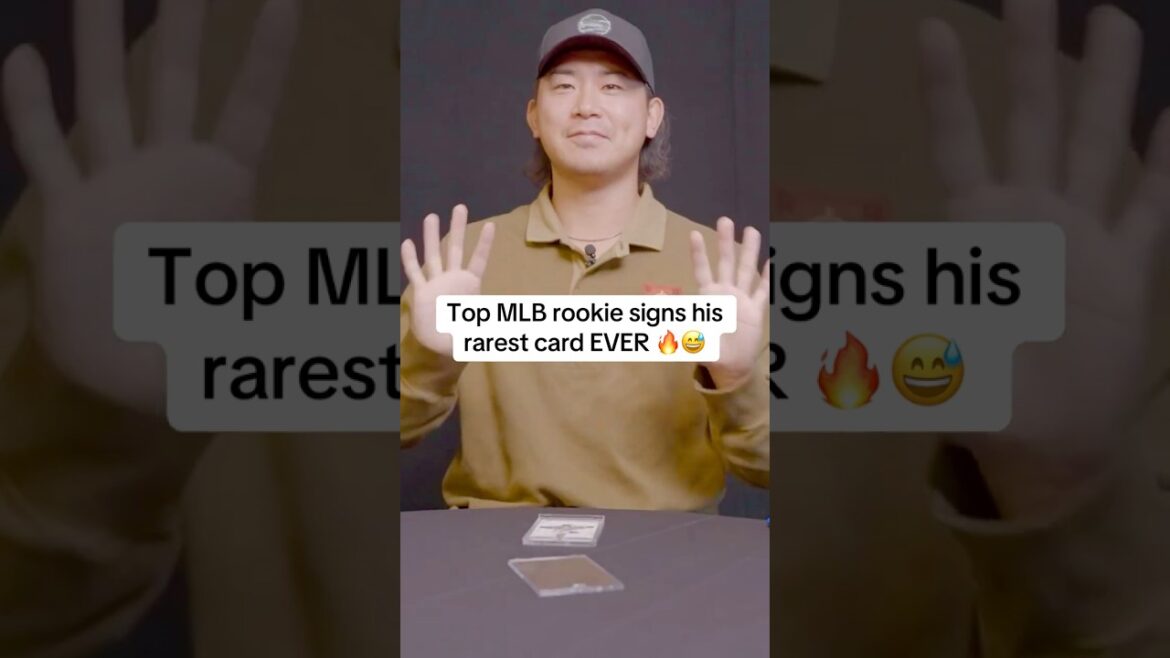 Top MLB rookie signs his RAREST card EVER! 👀✍️ Shota Imanaga and his 1/1 MLB Debut Patch card! 🇯🇵