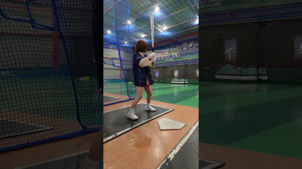 山本祐大に捧げる #野球女子#バッティング #baseball #山本祐大