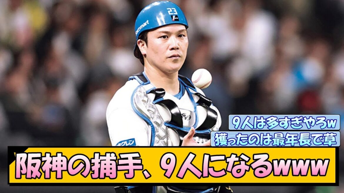 【伏見島本トレード】阪神の捕手、9人になるwww
