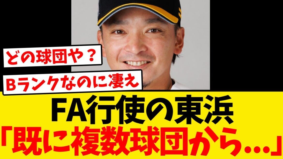 【判明】FA行使の東浜巨、現状について報道陣に明かす!!!