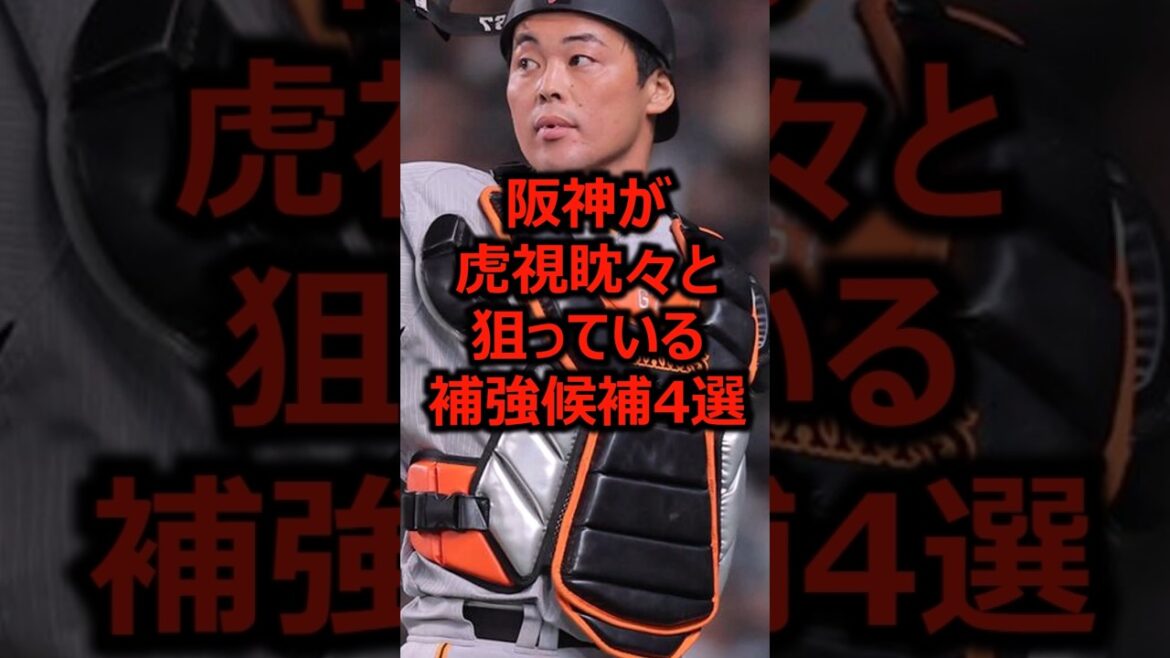 阪神が虎視眈々と狙っている補強候補4選 #プロ野球 #阪神タイガース #山瀬慎之助
