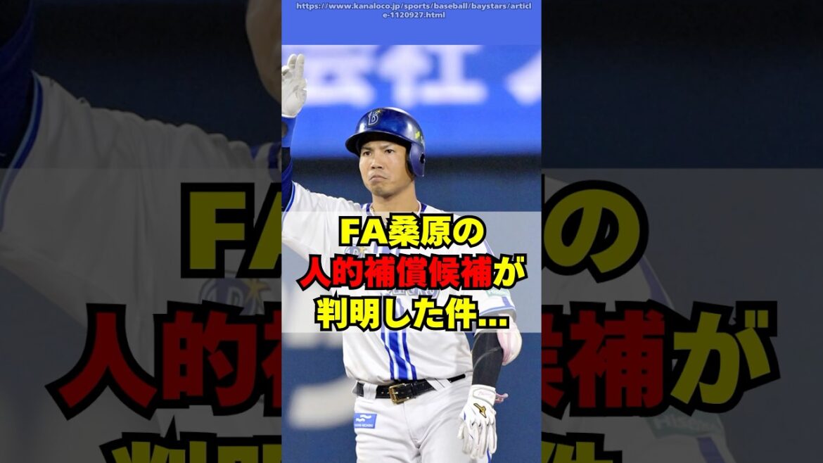 【DeNA】FA桑原の人的補償候補が判明した件！！【西武】