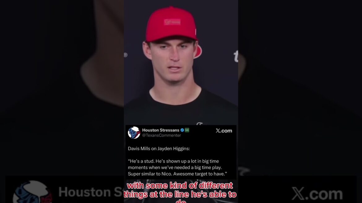 Davis Mills on Jayden Higgins: “He’s a stud.” 🗣️ Davis Mills on Jayden Higgins: “He’s a stud.” 🗣️
