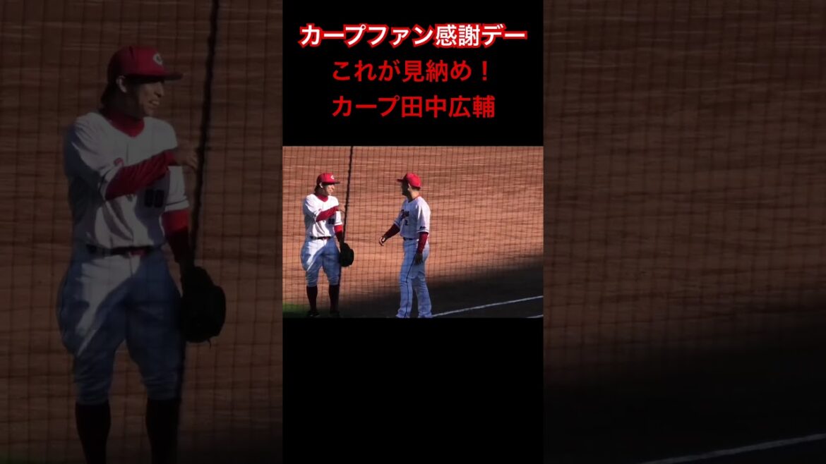 ありがとう広輔‼️カープ田中広輔の見納め！カープファン感謝デー #shorts 2025年11月23日