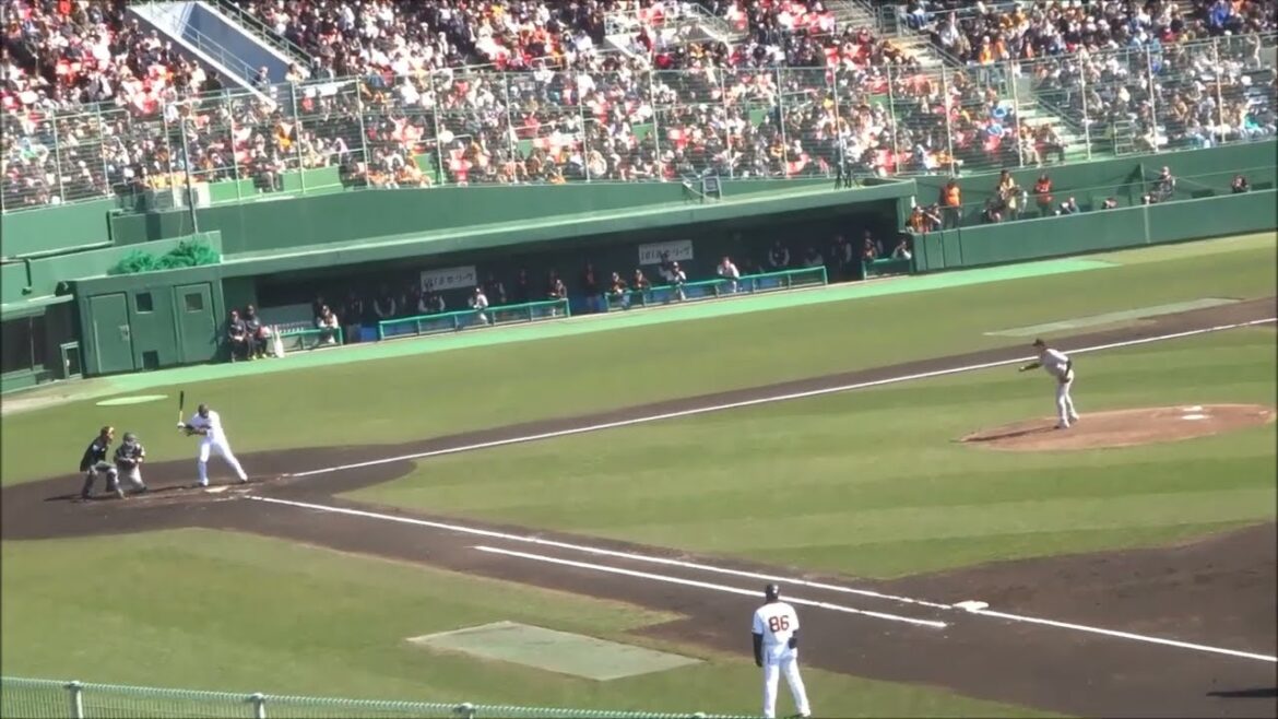 泉圭輔 vs オコエ瑠偉（巨人2025春季キャンプ・紅白戦）