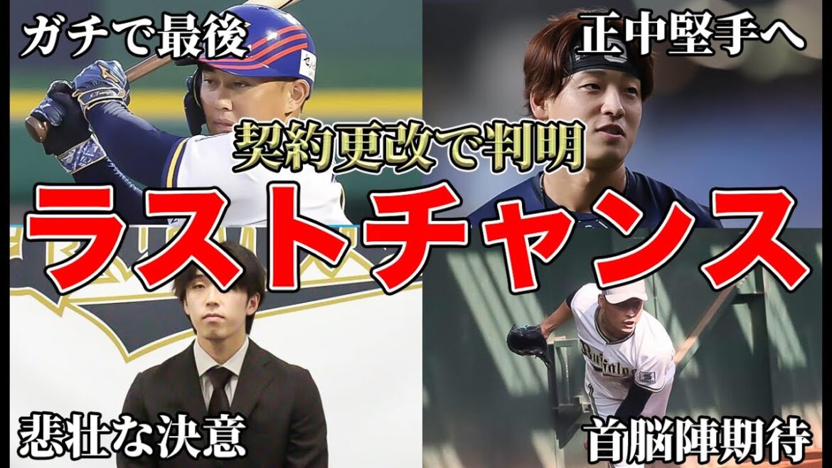 【“お前はスタメン”】フロントから正式に通達… 契約更改で判明した2026年ラストチャンスな男たちについて【オリックスバファローズ】