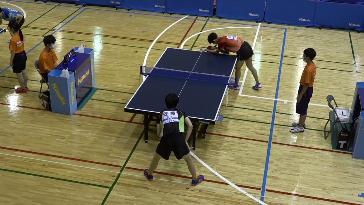 2022年IH 卓球 男子シングルス 2回戦 山本 煌翔 (三浦学苑・神奈川) x 佐藤 優朔 (慶誠・熊本)