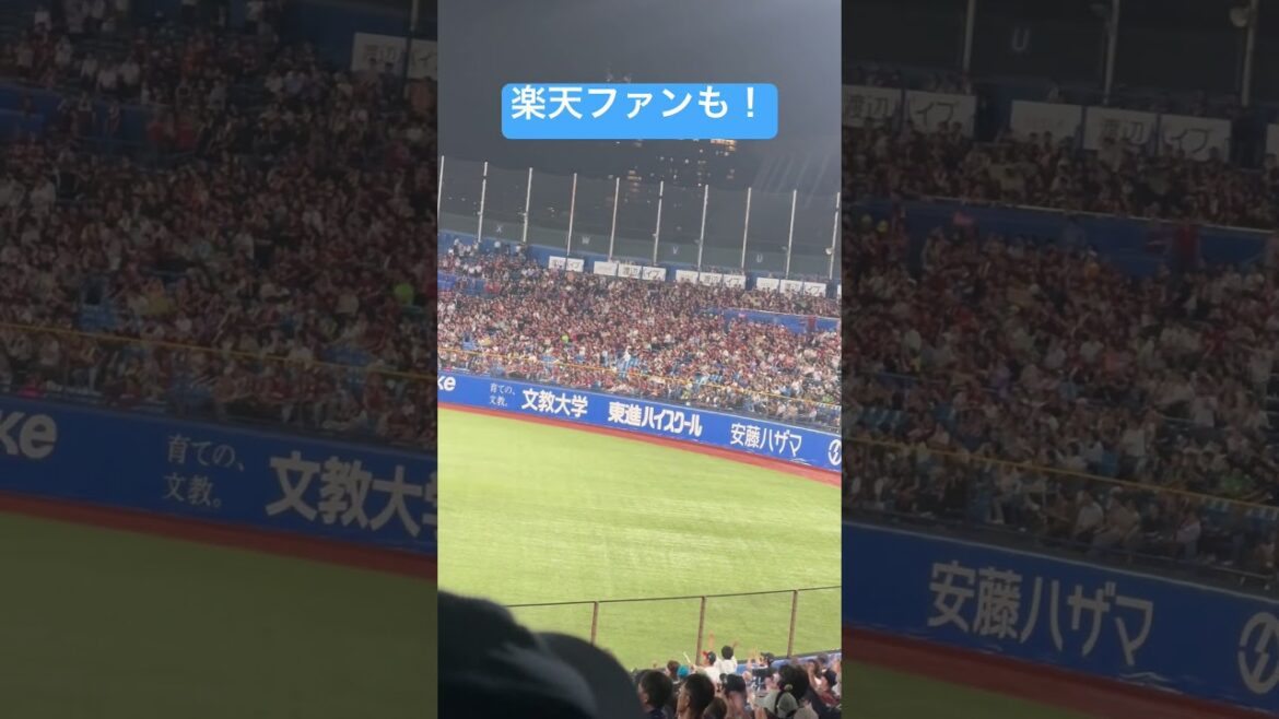 楽天ファンも茂木コール！ヤクルトスワローズ交流戦