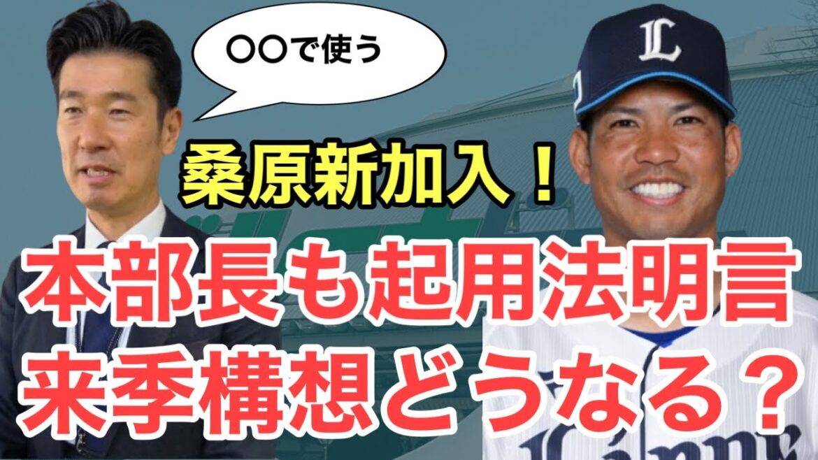 【西武】桑原新加入でどうなる？西武の来季構想考えてみた！(最新版)