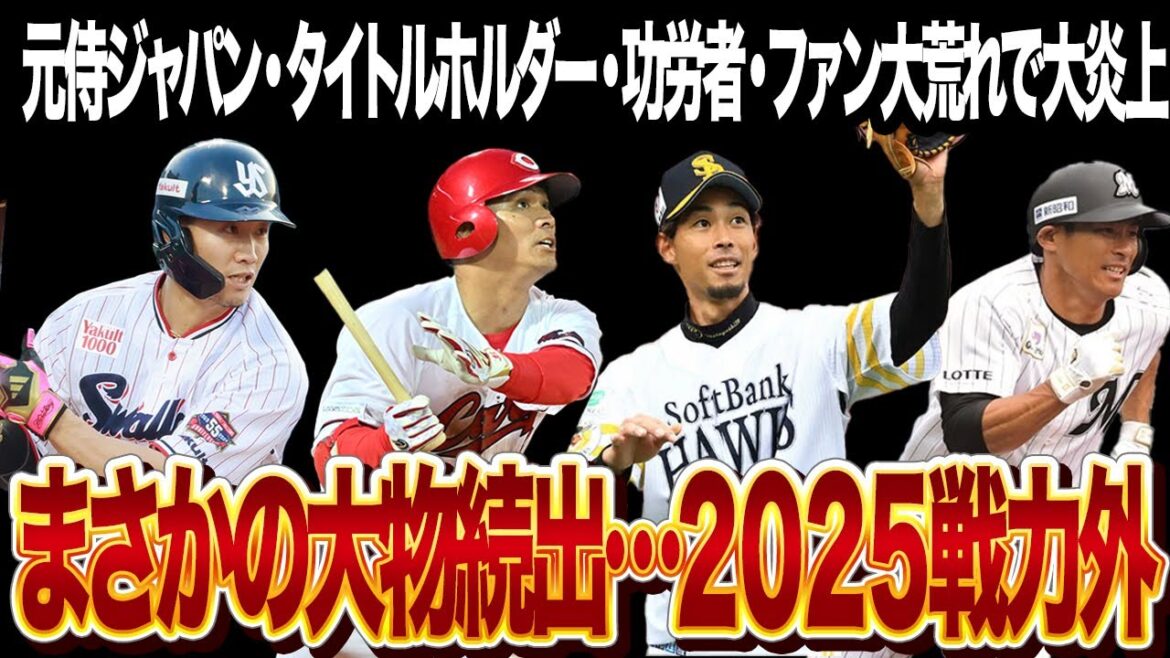 【戦力外2025】“元侍ジャパン”に“記録保持者”...球界を震撼させた戦力外選手の野球人生のこれまでとこれからを一挙解説！【プロ野球/NPB】