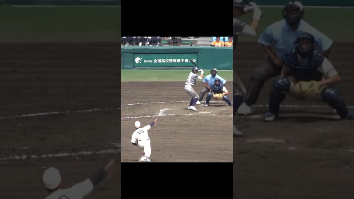 センバツで右肘を故障した東洋大姫路・阪下漣がセンバツ以来の復帰登板！　高校野球　甲子園　第107回全国高校野球選手権大会 #甲子園 #高校野球 #東洋大姫路 #投手 #野球