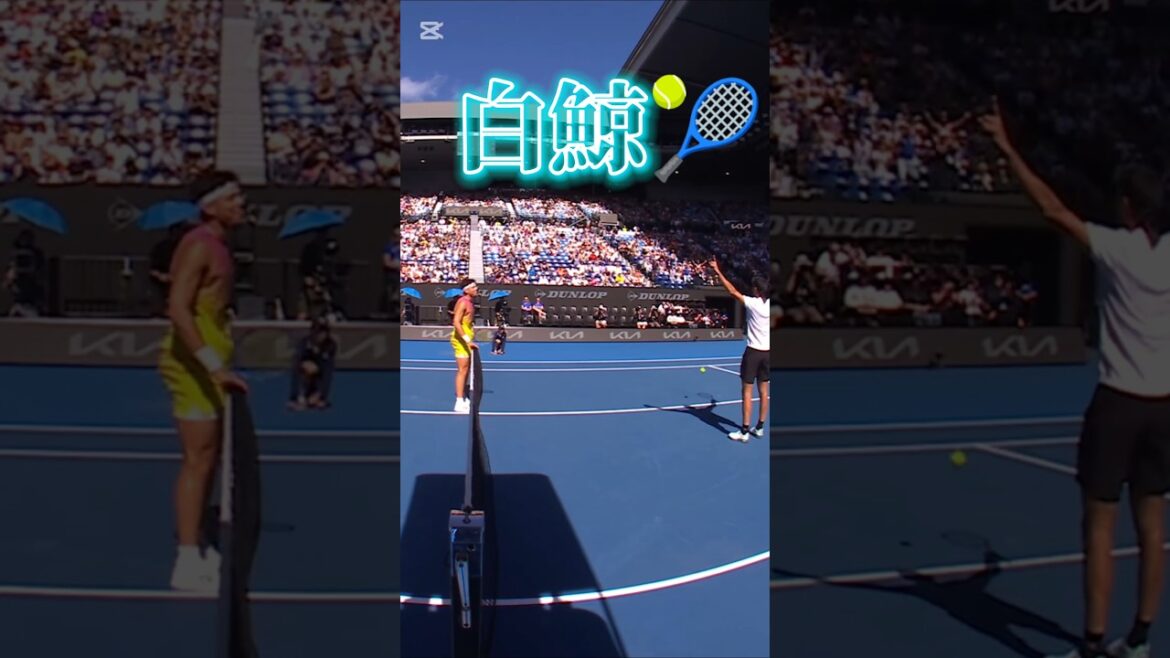 リアルテニスの王子様　不二周助の白鯨みたいなスーパーショット　#shorts #テニス　#tennis