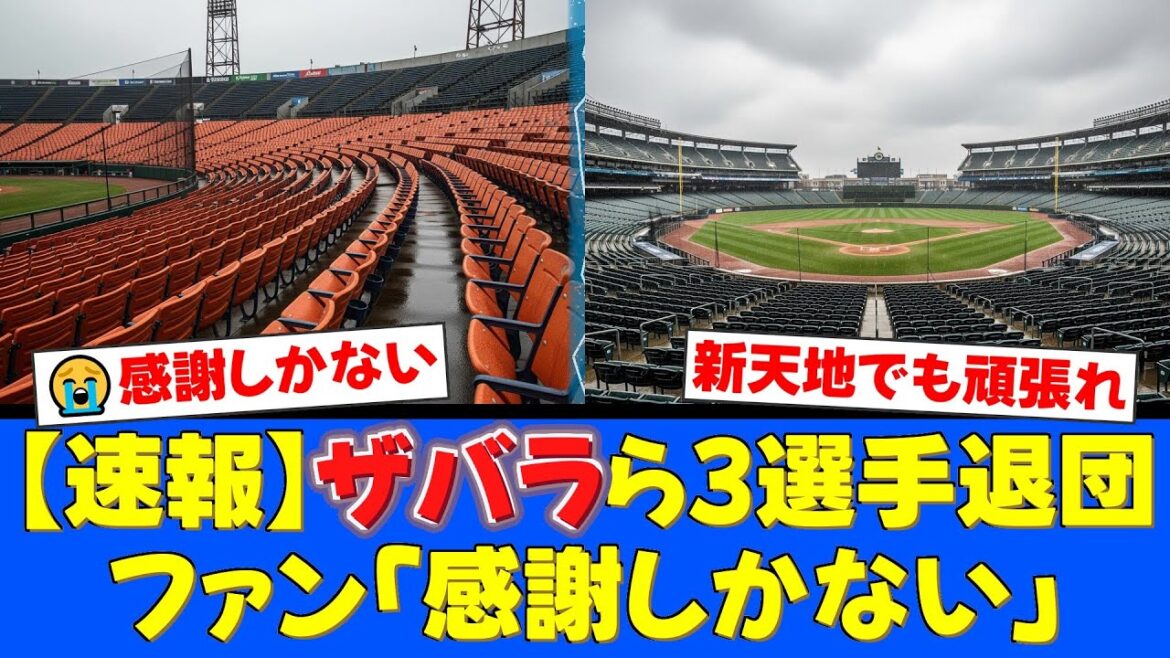 【寂しいお知らせ】ファイターズ、ザバラ、バーヘイゲン、与那嶺の3選手が退団。ファンからはこれまでの貢献への感謝と新天地での活躍を祈る声が続々。【プロ野球ファンの反応】