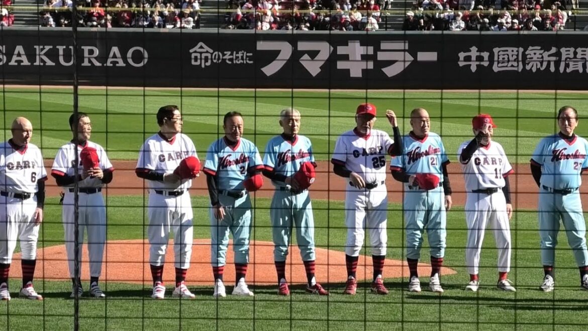 1975年球団初リーグ制覇したメンバー紹介&記念撮影！カープレジェンドゲーム 2025年11月29日