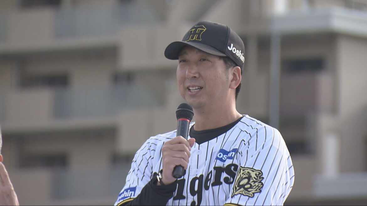 阪神タイガース 西宮市でリーグＶを報告 藤川監督らが市民と喜び分かち合う - サンテレビニュース