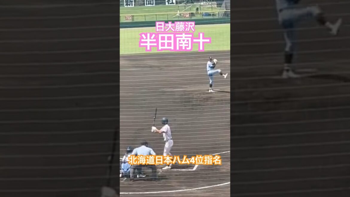 【日本ハム2025ドラフト4位】 #半田南十 #ドラフト #北海道日本ハムファイターズ  #プロ野球