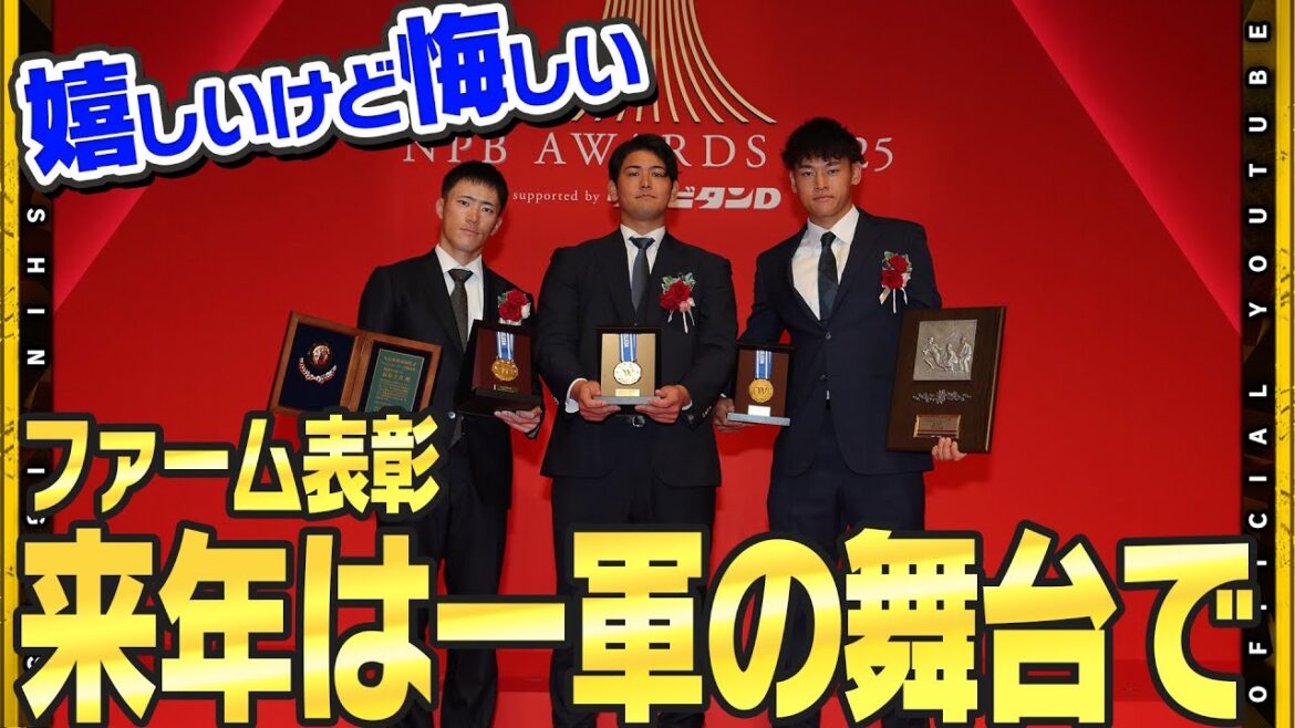 Hanshin-Tigers: 【NPB AWARDS】若虎たちがファームタイトル受賞!『嬉しいけど悔しい』来季は一軍の舞台での活躍を・・・!投手4冠を手にしたドラフト5位#能登嵩都 選手にもインタビュー! 【NPB AWARDS】若虎たちがファームタイトル受賞!『嬉しいけど悔しい』来季は一軍の舞台での活躍を・・・!投手4冠を手にしたドラフト5位#能登嵩都 選手にもインタビュー!