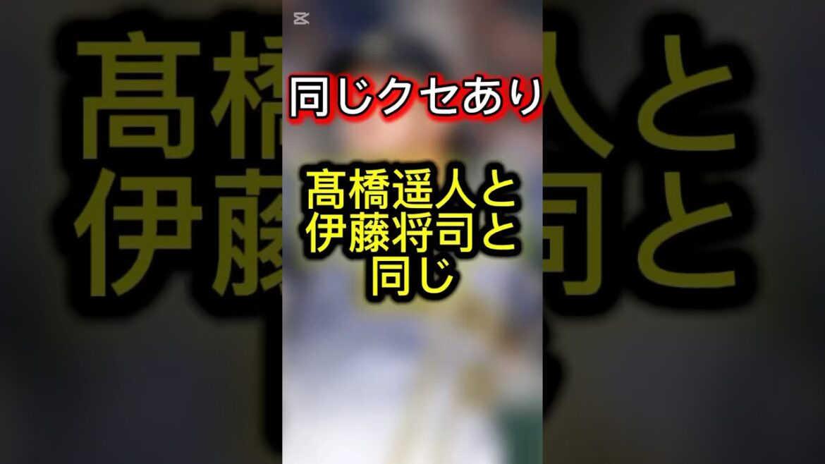 【癖】髙橋遥人は伊藤将司と同じ#プロ野球 #野球 #ショート #ショート動画 #shorts #阪神タイガース #阪神 #タイガース #高橋遥人 #伊藤将司