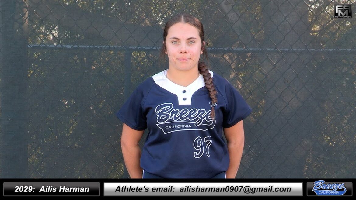 2029 Ailis Harman 3.6 GPA Speedy Middle Infielder & Outfielder Softball Recruiting Video - Ca Breeze