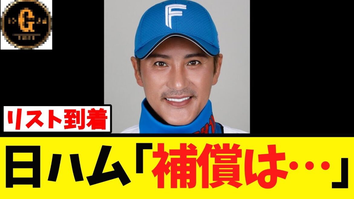 【人的リスト到着】日本ハム 松本剛の補償について言及する！