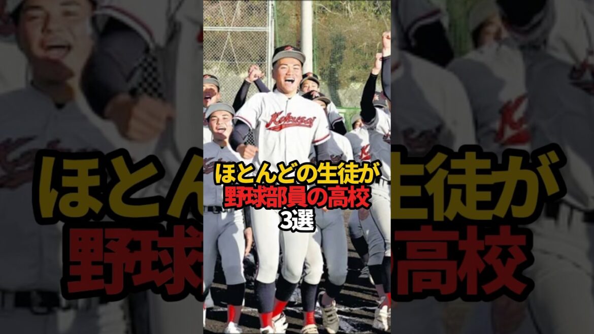 ほとんどの生徒が野球部員の高校 3選#sports #shorts #高校野球 #野球 #やきゅスト