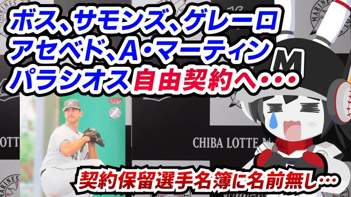 【契約保留選手名簿発表】ロッテはボス、サモンズ、ゲレーロ、アセベド、マーティン、パラシオスの名前無し…この結果をどう見る！？