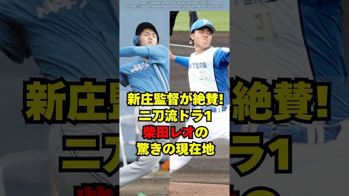 【日本ハム】二刀流ドラ1柴田獅子の驚きの現在地がこちら