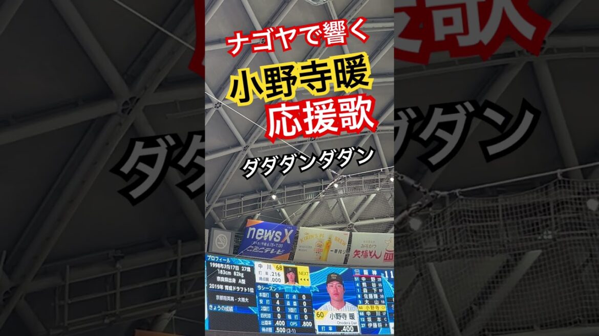 #tigers #小野寺暖 #阪神タイガース#hanshintigers #阪神 #阪神応援 #球場ビジョン #hanshin #バンテリンドームナゴヤ #猛虎 #野球場 #優勝 #阪神優勝 #アレ