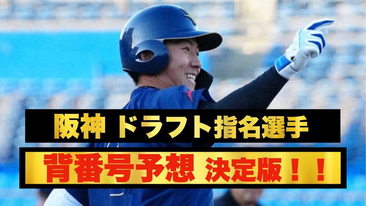 【阪神タイガース】ドラフト指名選手「背番号」を最終予想！期待の立石正広は”○○番”に決定か！？