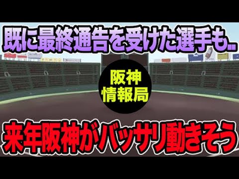 【既に最終通告を受けた選手も..】来年で阪神が育成選手をバッサリ整備しそうな件について【阪神タイガース】 【既に最終通告を受けた選手も..】来年で阪神が育成選手をバッサリ整備しそうな件について【阪神タイガース】