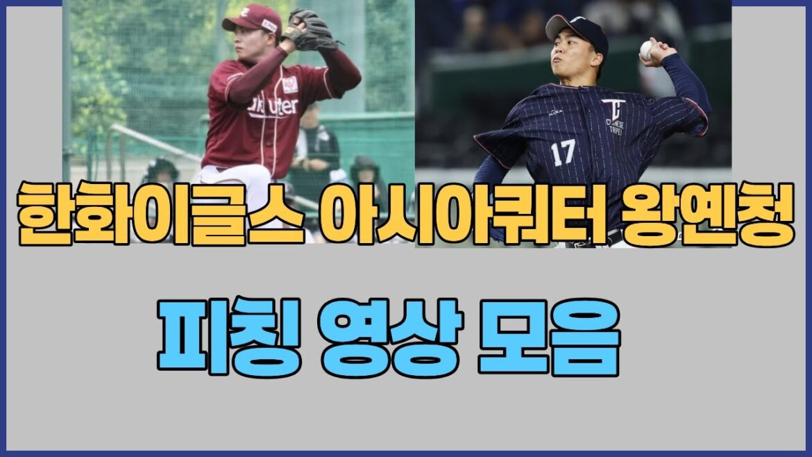한화이글스 아시아쿼터 투수 왕옌청 피칭 영상 모음