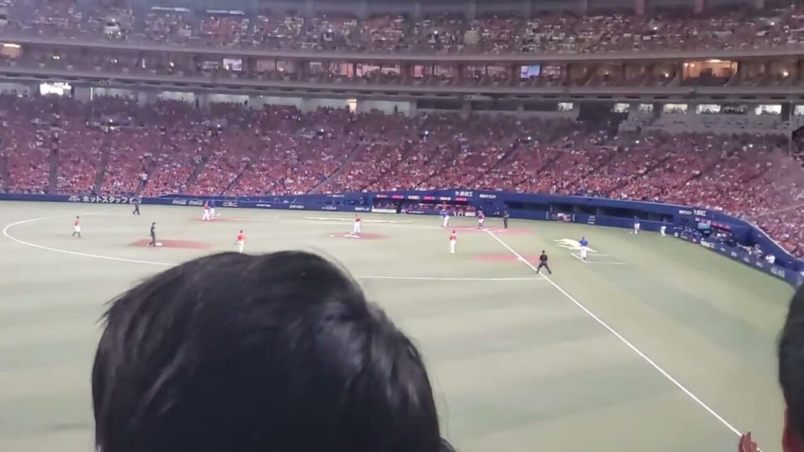 20241006　島国よ♪【四球のﾃｰﾏ】　5回表　横浜DeNAﾍﾞｲｽﾀｰｽﾞ@ﾊﾞﾝﾃﾘﾝﾄﾞｰﾑ ﾅｺﾞﾔ･ﾚﾌﾄ外野 ﾅｺﾞﾔﾄﾞｰﾑ