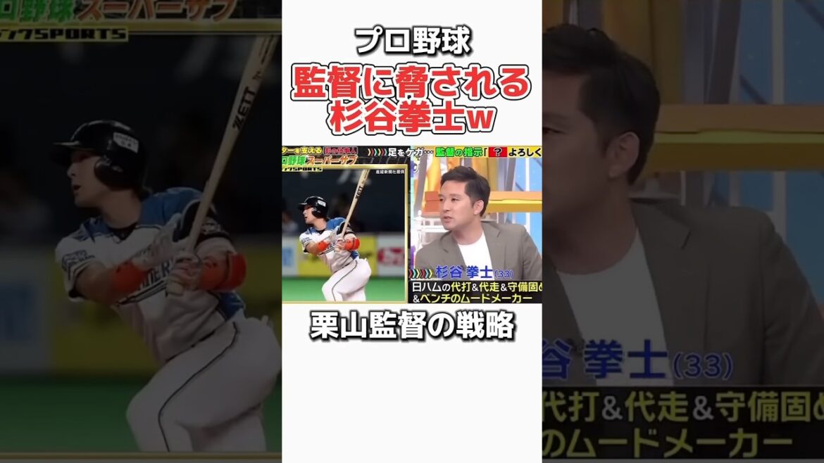 プロ野球【プロ野球】2軍に落とすと脅される杉谷拳士ww#野 #杉谷拳士b#日ハム #トーク #スポーツ #栗山監督 プロ野球【プロ野球】2軍に落とすと脅される杉谷拳士ww#野 #杉谷拳士b#日ハム #トーク #スポーツ #栗山監督