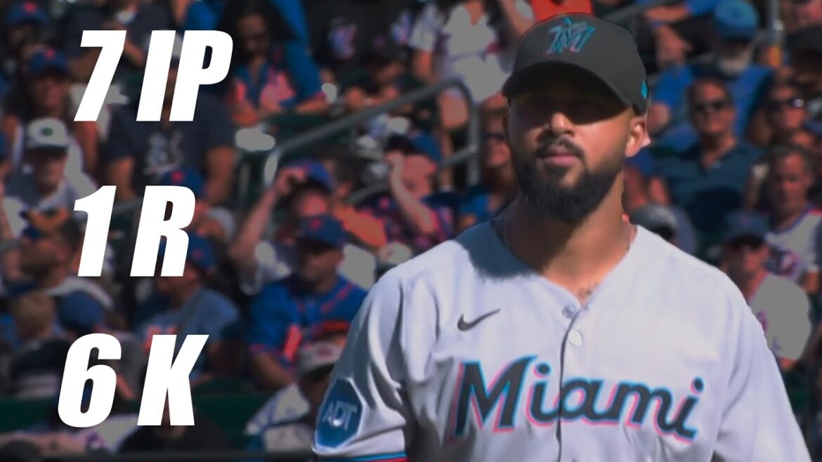Sandy Alcantara Throws 7 Strong Innings with 6 Ks vs Mets