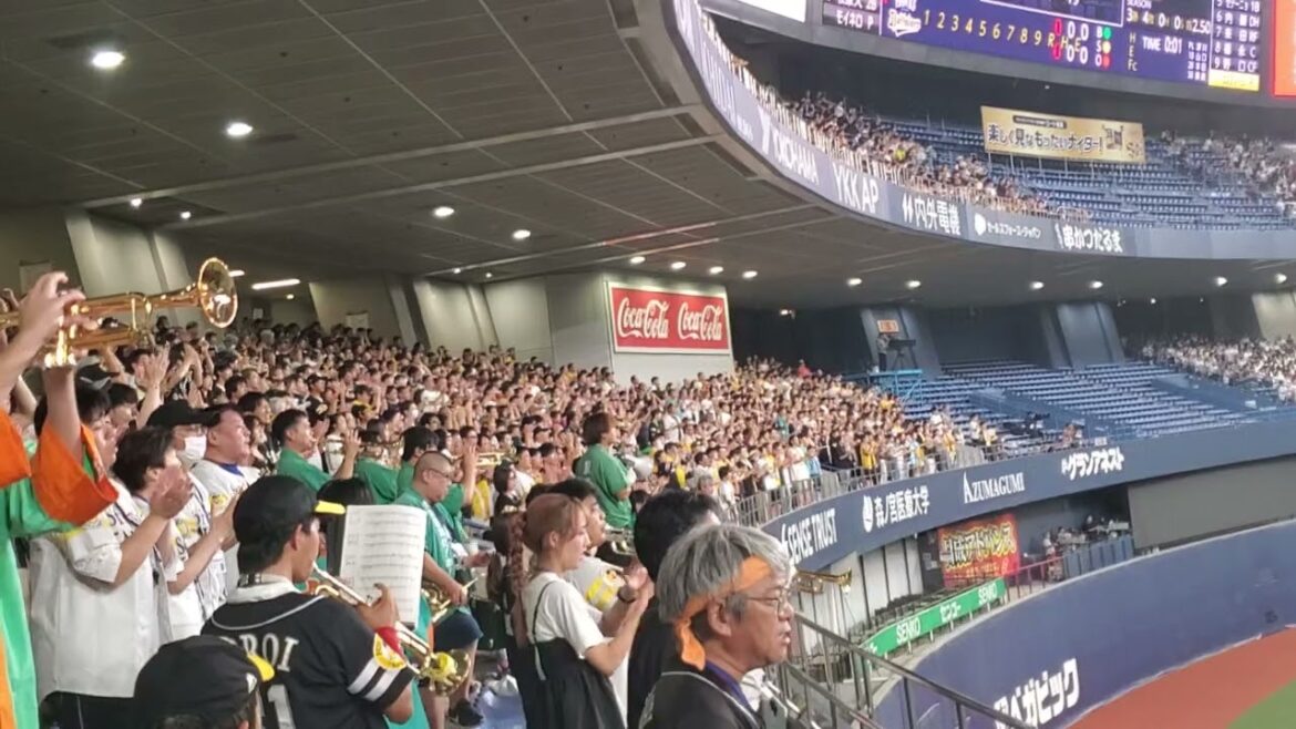 20240914　打者は緒方理貢！【左打者汎用 応援歌】　旧･育成汎用ﾃｰﾏ　1回表　福岡ｿﾌﾄﾊﾞﾝｸﾎｰｸｽ@京ｾﾗﾄﾞｰﾑ大阪･ﾚﾌﾄ外野下段