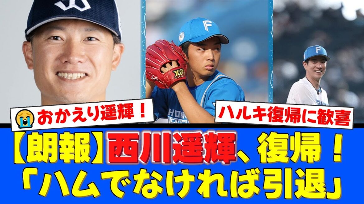 【電撃復帰】西川遥輝、5年ぶりにファイターズへ!「ハムでなければ引退」と涙の決意表明!山本拓実の1億円宣言、松本剛の人的補償の行方にもファン大注目!【プロ野球ファンの反応】 【電撃復帰】西川遥輝、5年ぶりにファイターズへ!「ハムでなければ引退」と涙の決意表明!山本拓実の1億円宣言、松本剛の人的補償の行方にもファン大注目!【プロ野球ファンの反応】