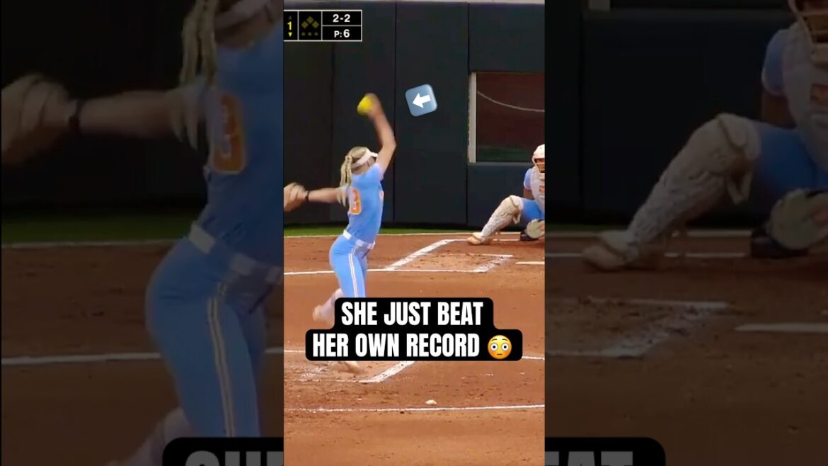 fastest softball pitch EVER 😳