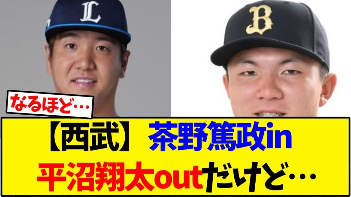 【西武】茶野篤政in 平沼翔太outだけど…【野球反応集】 【西武】茶野篤政in 平沼翔太outだけど…【野球反応集】