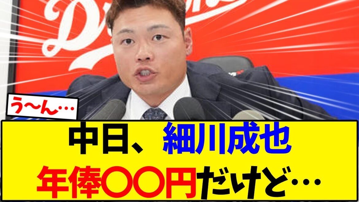 【中日ドラゴンズ】細川成也年俸○○円だけど…【野球反応集】 【中日ドラゴンズ】細川成也年俸○○円だけど…【野球反応集】