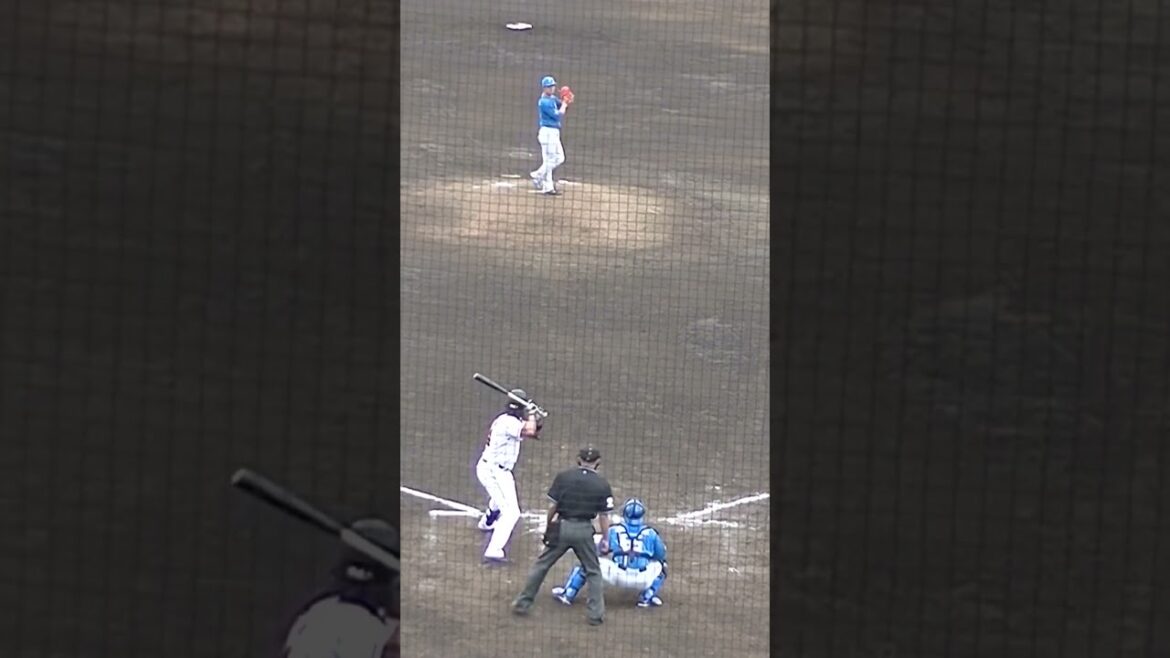 ウォーカーから三振奪う北浦竜次 【読売ジャイアンツ 対 北海道日本ハムファイターズ 2022年3月30日 ジャイアンツ球場】　#北浦竜次 #見逃し三振　#日ハム